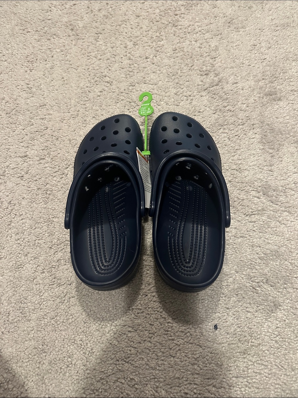 NWT Navy Blue Crocs Women’s size 9